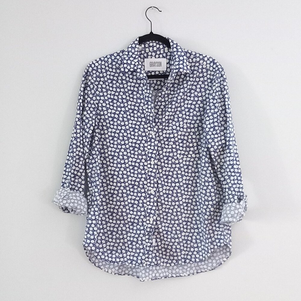GRAYSON The Hero shirt in cotton daisy print